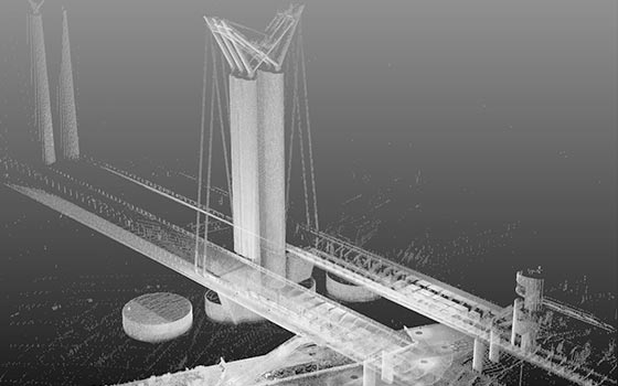 Flaubert-Scan Pont Flaubert numérisé par scanner 3D